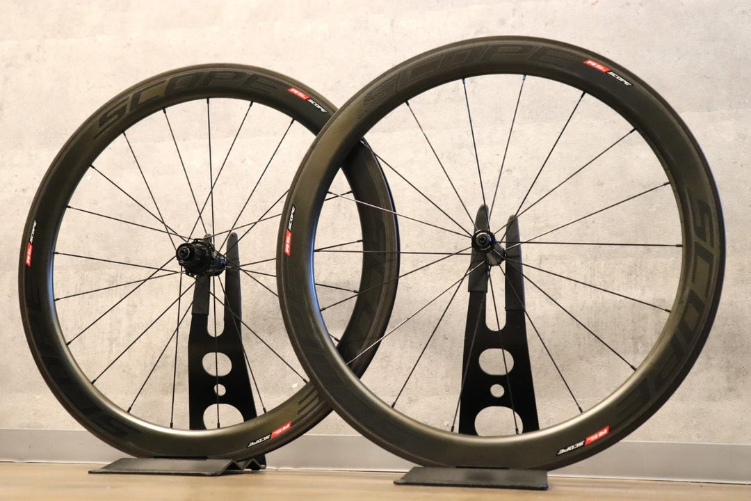 スコープ SCOPE R5C カーボン チューブレスレディ ホイールセット シマノ 12/11S ワイドリム 19C 【さいたま浦和店】