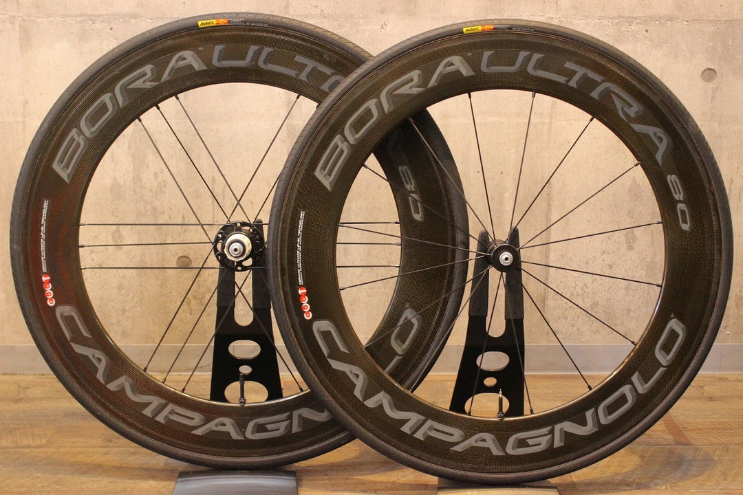 カンパニョーロ CAMPAGNOLO ボーラ ウルトラ BORA ULTRA 80 TU カーボン チューブラー ホイールセット シマノ 11/12S【名古屋店】