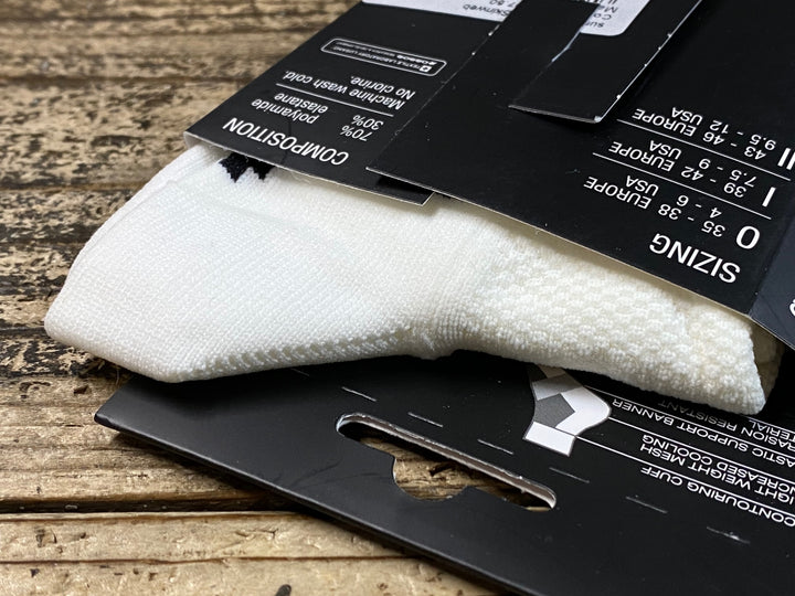 JQ208 アソス assos summerSocks skinweb サイクルソックス 白 2