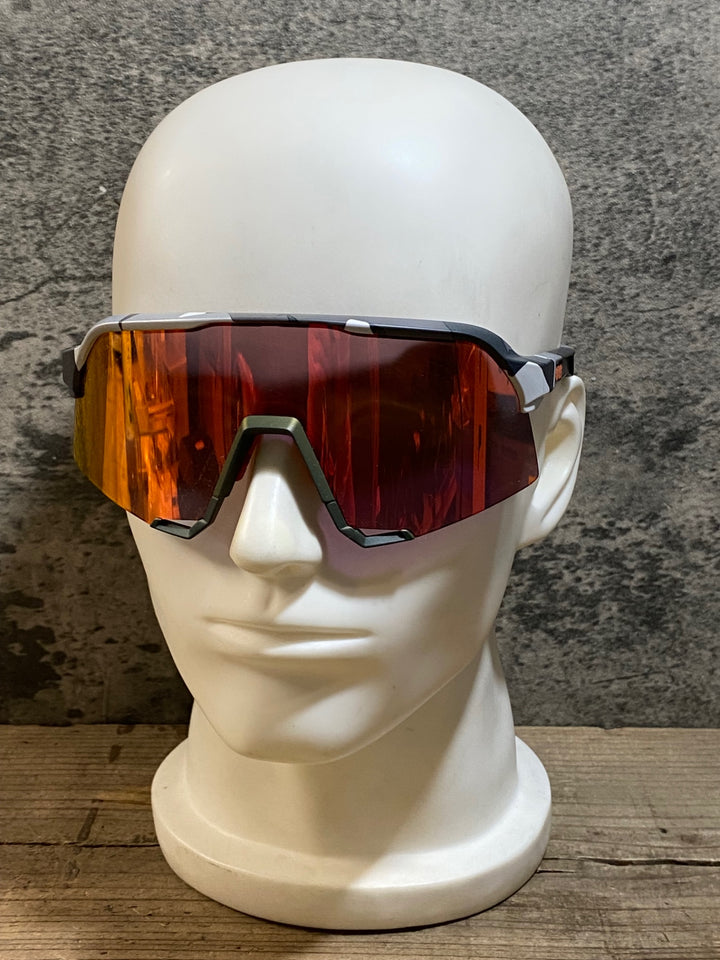 JZ689 100％ S3 サングラス アイウェア グレー HiPER Red Multilayerレンズ クリアレンズ付属 ※汚れ