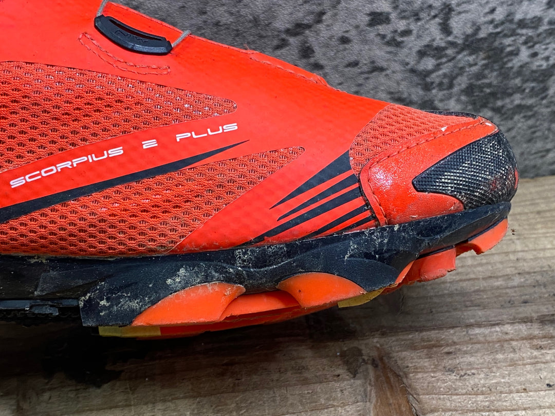 JJ447 ノースウェイブ NORTHWAVE SCORPIUS2 PLUS ビンディングシューズ SPD EUR44 赤