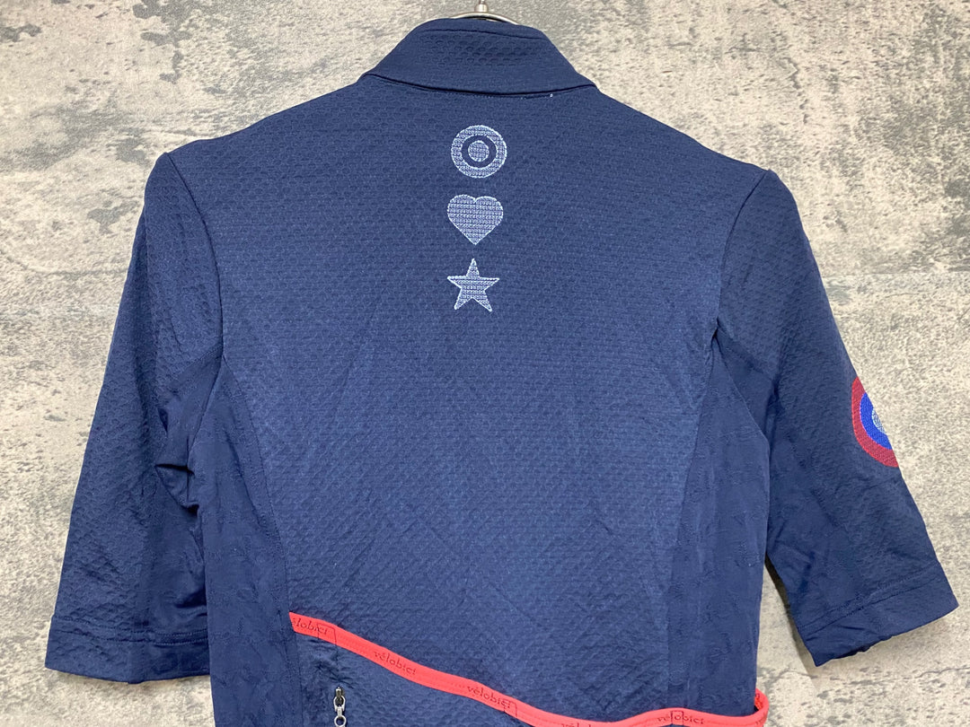 JY822 ベロビチ velobici MODERNIST 半袖 サイクルジャージ 濃紺 Ⅰ