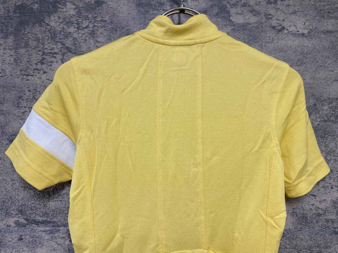 KD604 ラファ Rapha WOMEN'S LIGHTWEIGHT JERSEY サイクルジャージ 黄 XXS ※ほつれあり