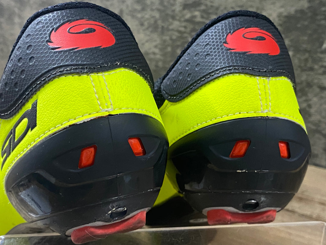 KN023 シディ SIDI GENIUS 10 ビンディングシューズ 黄緑 EU43 1/2 3穴