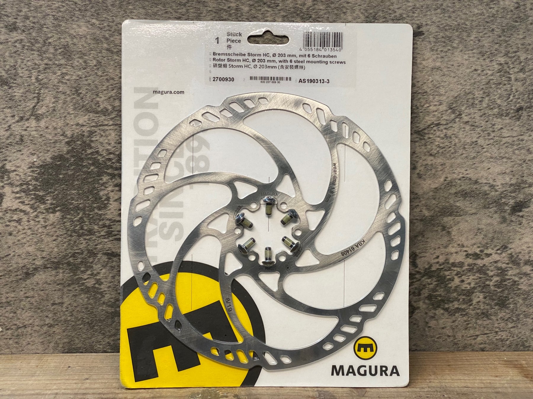 JF244 マグラ MAGURA Storm HC ディスクブレーキローター Φ203