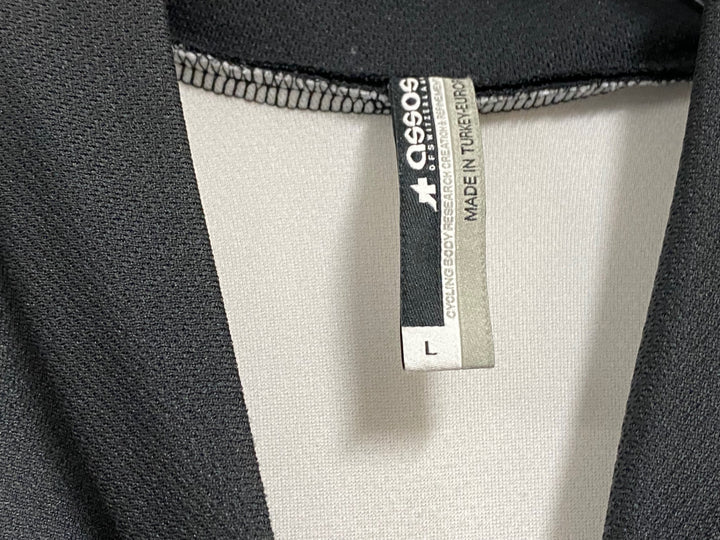 JW291 アソス ASSOS S5.MILLE 半袖 サイクルジャージ 白/黒 L ※ほつれあり