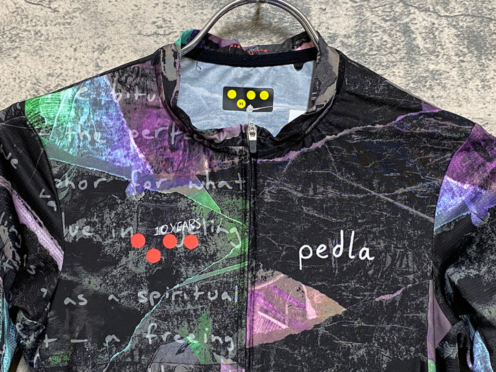 JQ531 ペドラ pedla 半袖サイクルジャージ 黒 XS