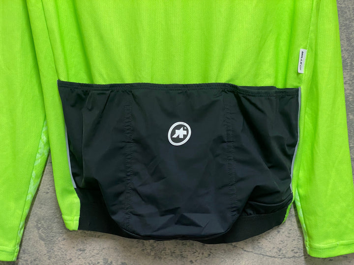 JL093 アソス assos MILLE GT LONG SLEEVE JERSEY 長袖 サイクルジャージ 黄緑 S