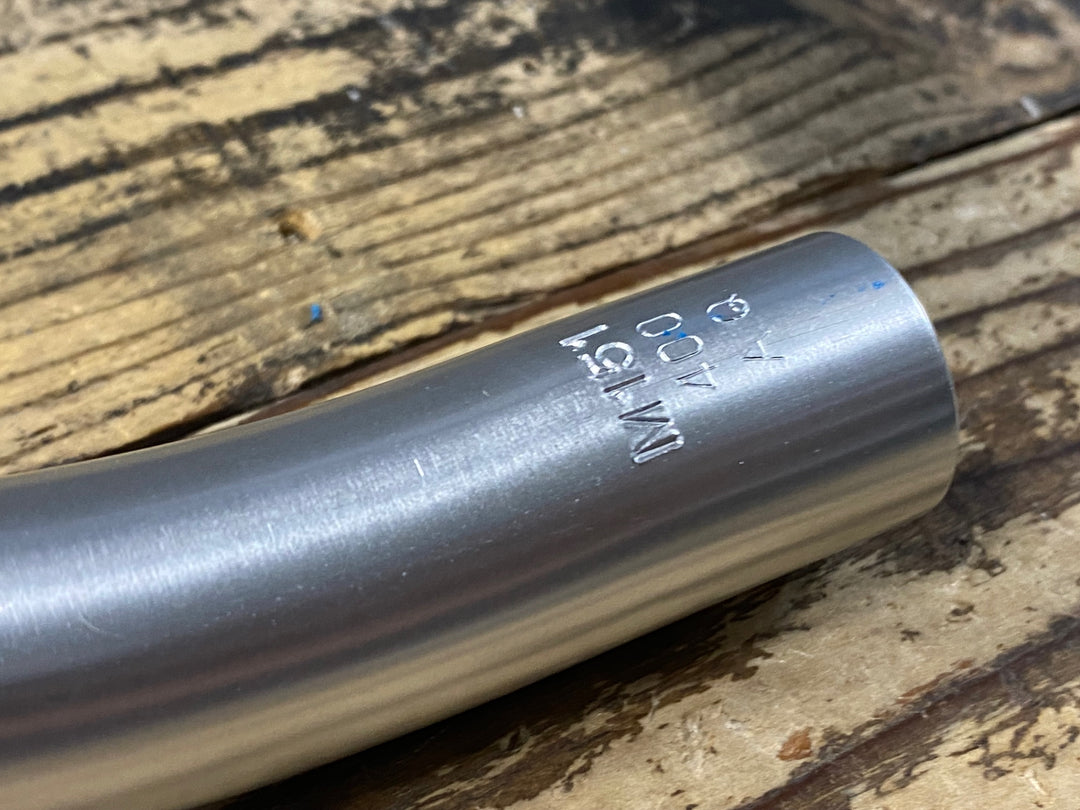 KJ377 日東 NITTO M151F アルミドロップハンドル シルバー 400mm Φ26.0