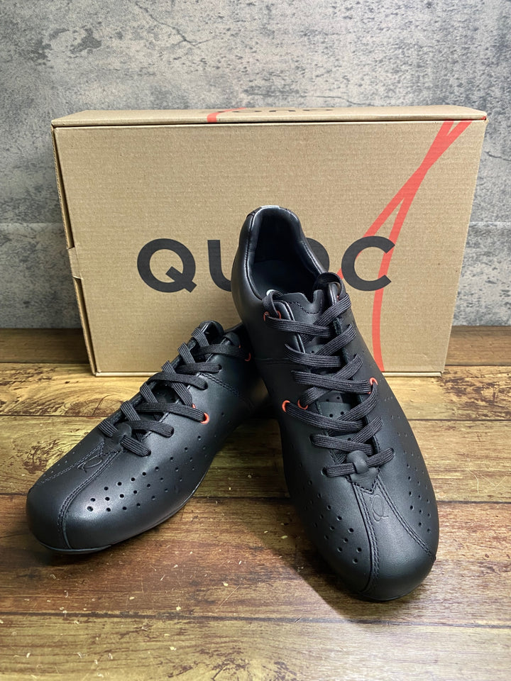 JE376 クオック QUOC NIGHT レザー ビンディングシューズ 黒 EU39.5 3穴