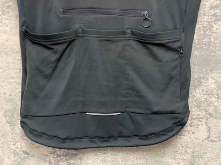 JM459 ラファ Rapha BREVET JERSEY 半袖 サイクルジャージ 黒 S