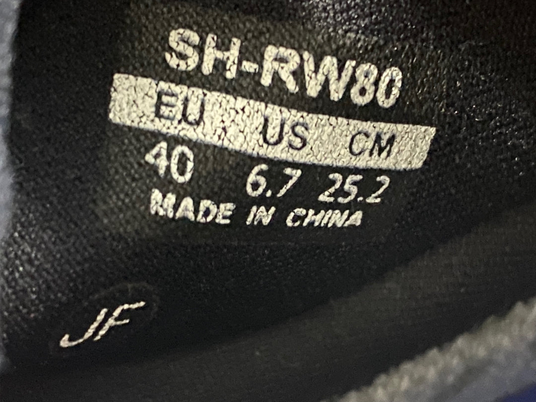 KB889 シマノ SHIMANO SH-RW80 ビンディングシューズ ブーツ SPD SPD-SL EU40 黒