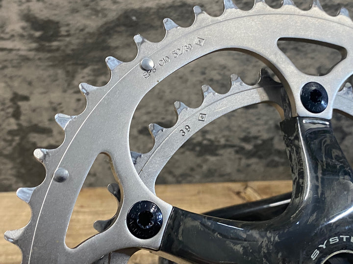 JV002 カンパニョーロ CAMPAGNOLO レコード RECORD ULTRA TORQUE カーボン クランクセット 172.5mm 52/39T 10S