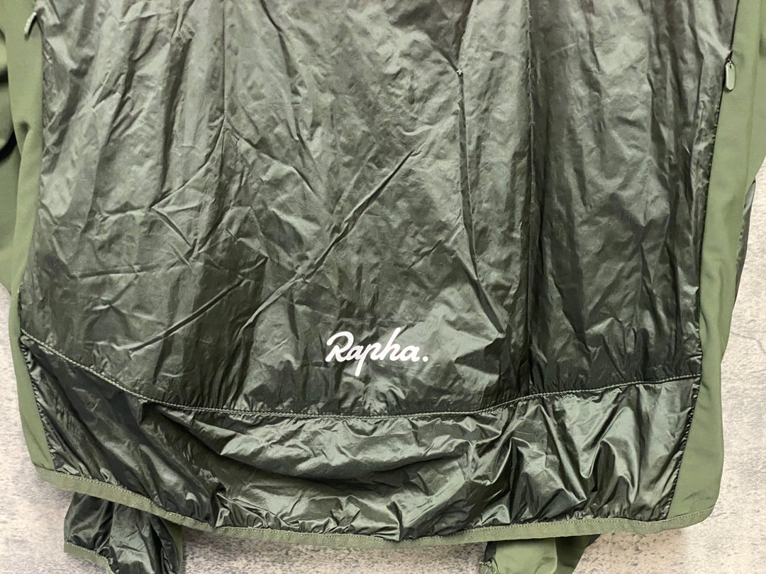 JZ867 ラファ Rapha BREVET INSULATED JACKET 長袖 サイクルジャケット オリーブ XL