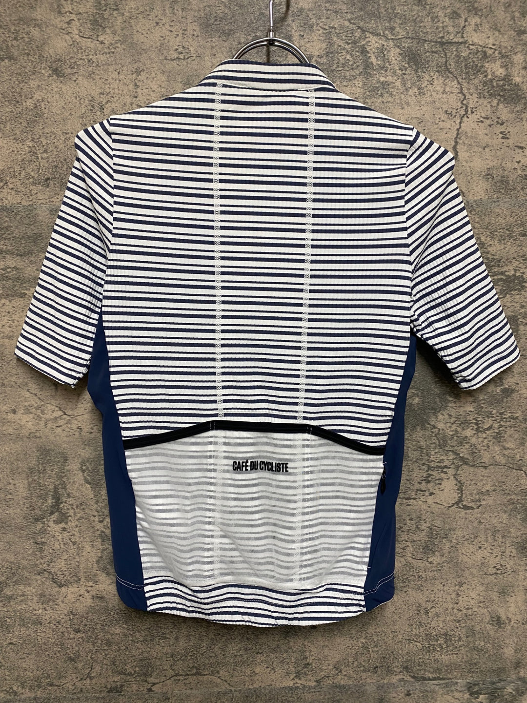 KS220 カフェドシクリステ cafe du cycliste ROMY 半袖 サイクルジャージ 白青 S