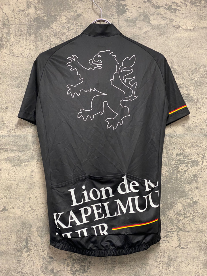 JP823 リオンドカペルミュール Lion de KAPELMUUR 半袖 サイクルジャージ 黒 M