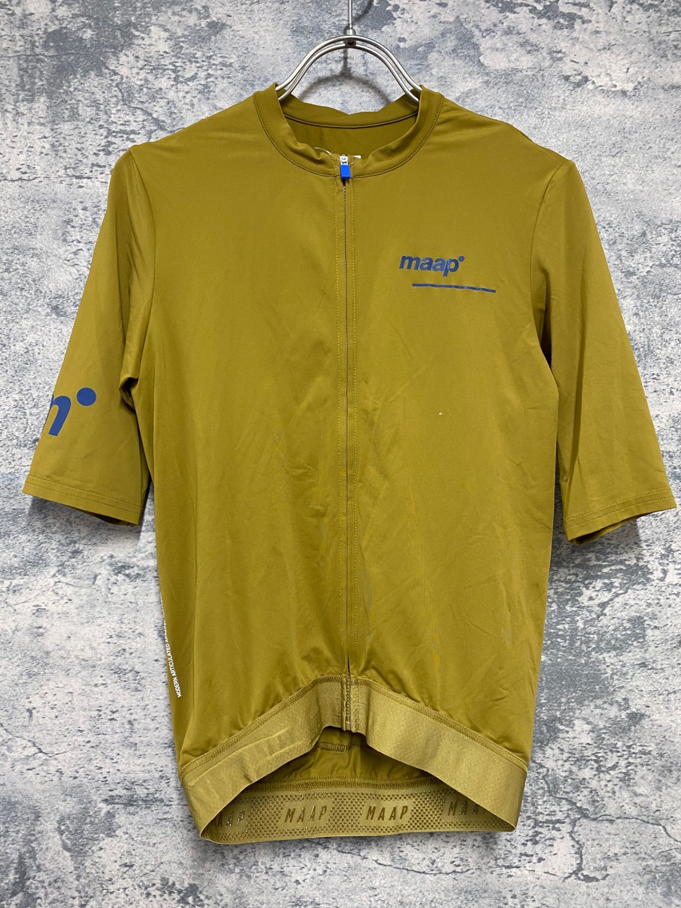 KD535 マープ MAAP TRAINING JERSEY 半袖 サイクルジャージ 黄土 S
