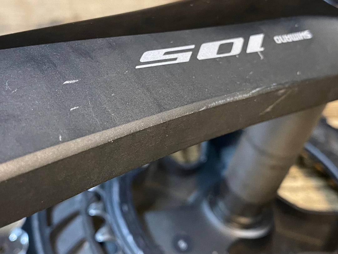 JO398 シマノ SHIMANO 105 FC-R7000 4iiii パワーメーター付き ※カバー割れ、左クランク接続不良のためジャンク
