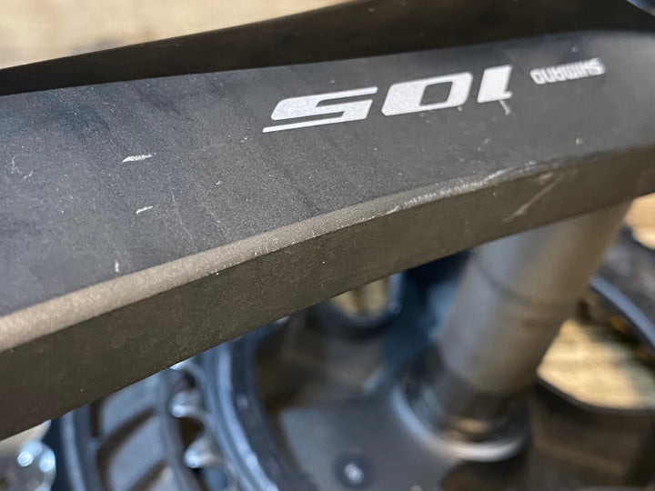 JO398 シマノ SHIMANO 105 FC-R7000 4iiii パワーメーター付き ※カバー割れ、左クランク接続不良のためジャンク