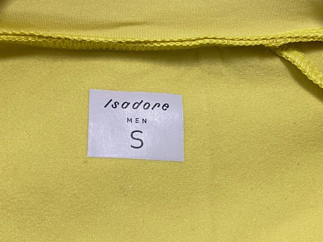 JW755 イザドア Isadore Debut Long Sleeve Jersey 長袖 サイクルジャージ 黄 S 裏起毛