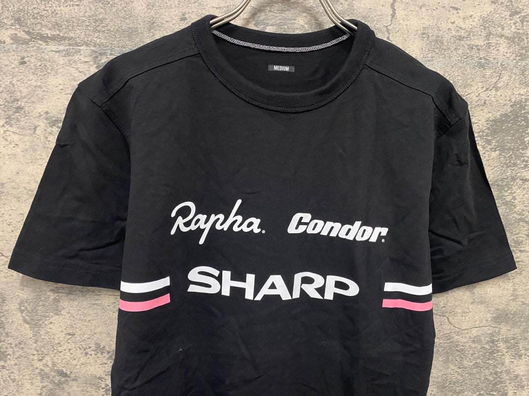 JV527 ラファ Rapha TEAM T-SHIRT 半袖 Tシャツ 黒 M