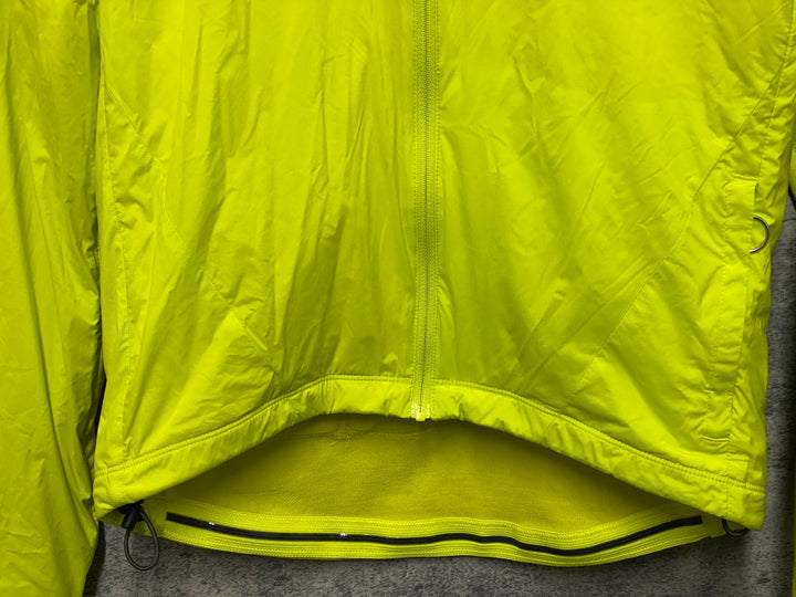 JQ781 ラファ Rapha WINDBLOCK WINTER JERSEY 長袖 サイクルジャージ 黄 S 裏起毛