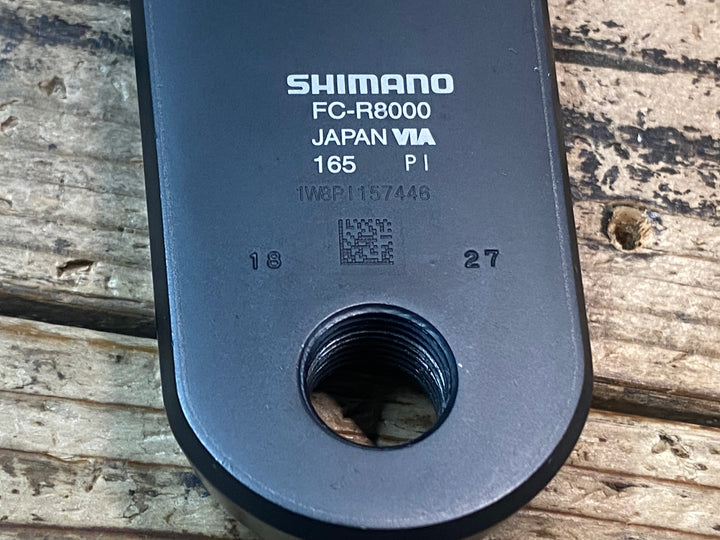 JP465 シマノ SHIMANO アルテグラ ULTEGRA FC-R8000 クランクセット 165mm 52/36T ※アーム加工品の為ジャンク