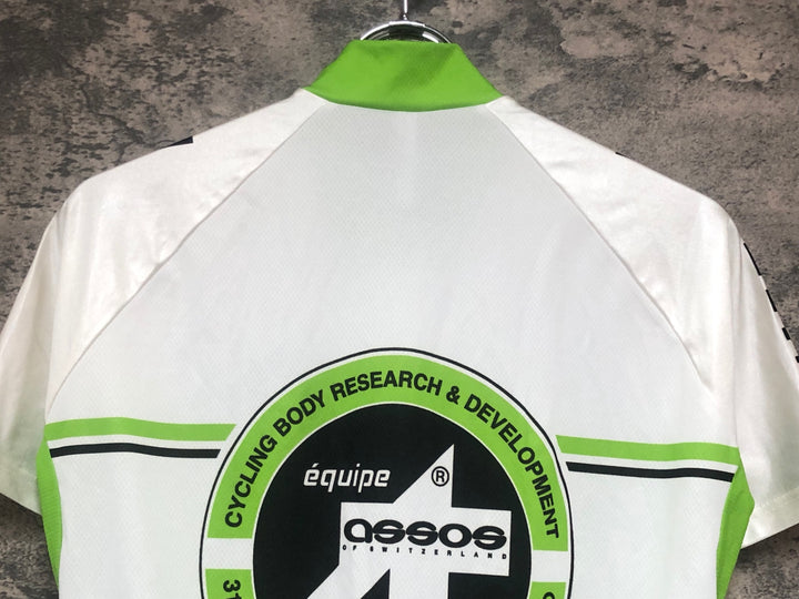 KK977 アソス assos EQUIPE NIKOPOL 半袖 サイクルジャージ M 白緑