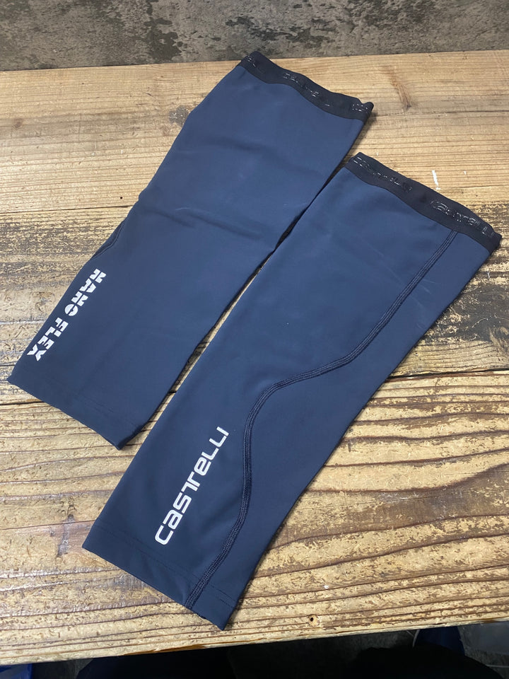 KD405 カステリ CASTELLI ニーウォーマー 黒 S 裏起毛 NANO FLEX
