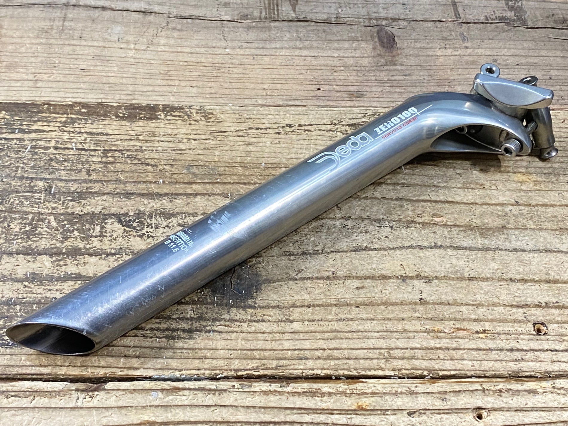 KA923 デダ Deda ZERO 100 アルミ シートポスト 300mm Φ31.6 シルバー