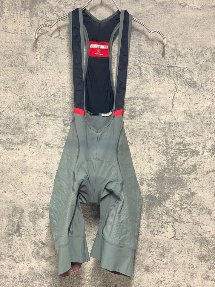 JY238 カステリ CASTELLI ビブショーツ カーキ S 裏起毛　※余臭強め