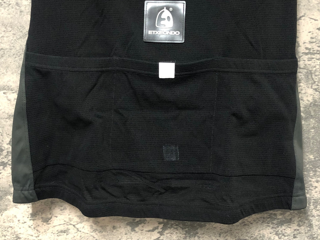 JP841 ETXEONDO ジレ サイクルベスト 黒 L WINDSTOPPER ※反射材劣化