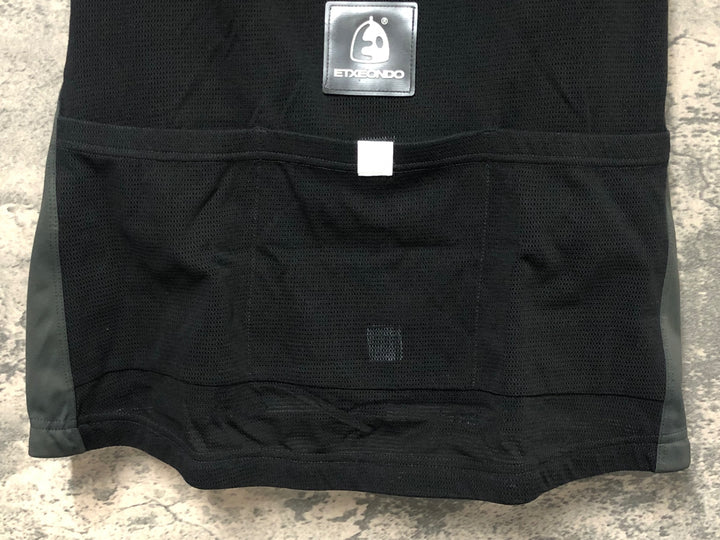 JP841 ETXEONDO ジレ サイクルベスト 黒 L WINDSTOPPER ※反射材劣化