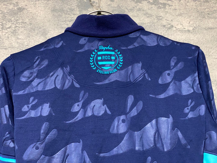 JS968 ラファ Rapha RCC ＋ PAUL SMITH CLASSIC LONG SLEEVE JERSEY 長袖 サイクルジャージ 紺 XS