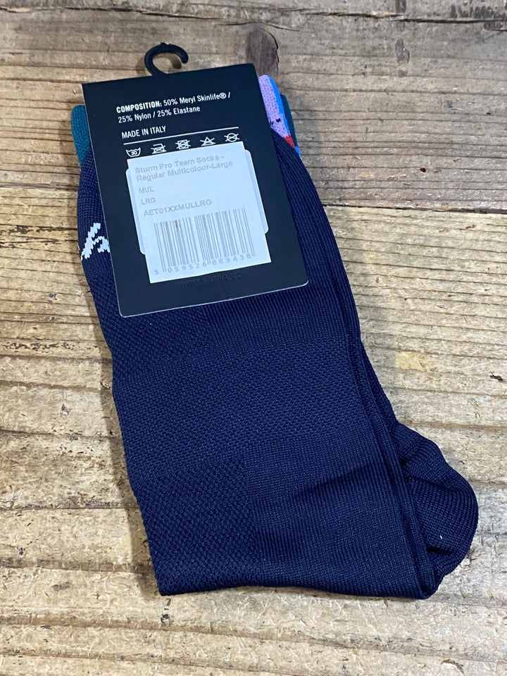 KC705 ラファ Rapha STURM PRO TEAM SOCKS REGULAR ソックス 黒 L 未使用