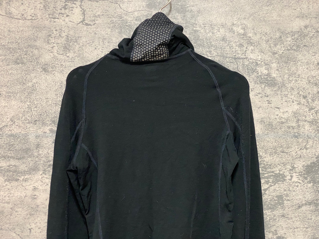 KC750 ラファ Rapha DEEP WINTER WINDBLOCK BASE LAYER 長袖 ベースレイヤー 黒 XS