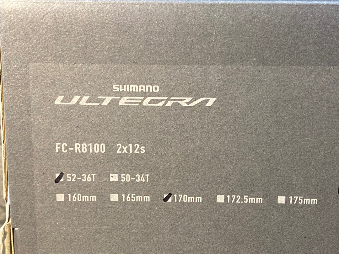 JR412 シマノ SHIMANO アルテグラ ULTEGRA FC-R8100 クランクセット 170mm 52/36T