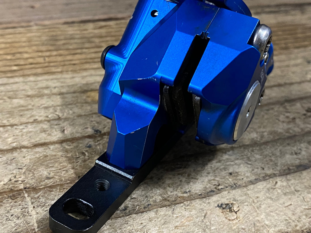 JO390 グロータック GROWTAC EQUAL MECHANICAL DISC ディスクブレーキキャリパー 前後セット 青