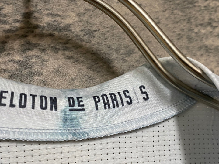 JO992 プロトンドパリ  PELOTON DE PARIS 半袖 サイクルジャージ 水 総柄 S