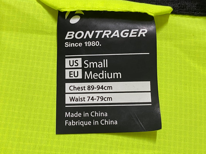JS543 ボントレガー BONTRAGER RACE WINDSHELL JACKET 長袖 ウインドブレイカー 黃 USA:S EU:M