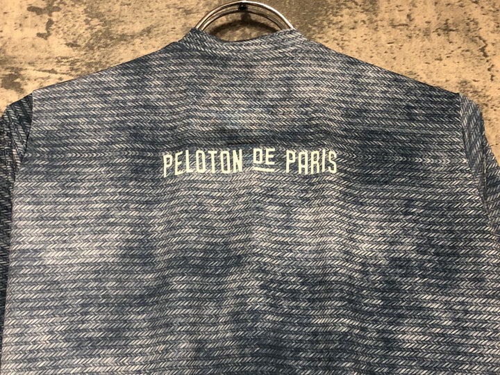 JV767 プロトンドパリ Peloton de Paris 半袖サイクルジャージ グレー XL