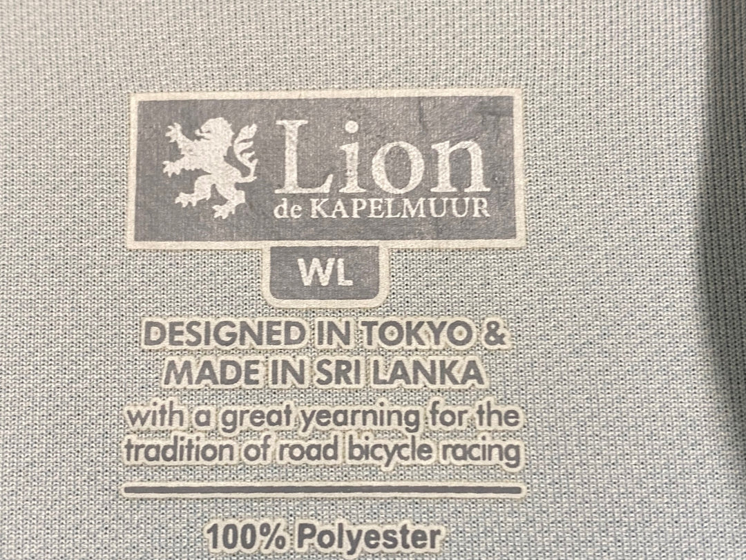 KL042 リオンドカペルミュール Lion de KAPELMUUR 半袖 サイクルジャージ チェレステ WL ※スレあり