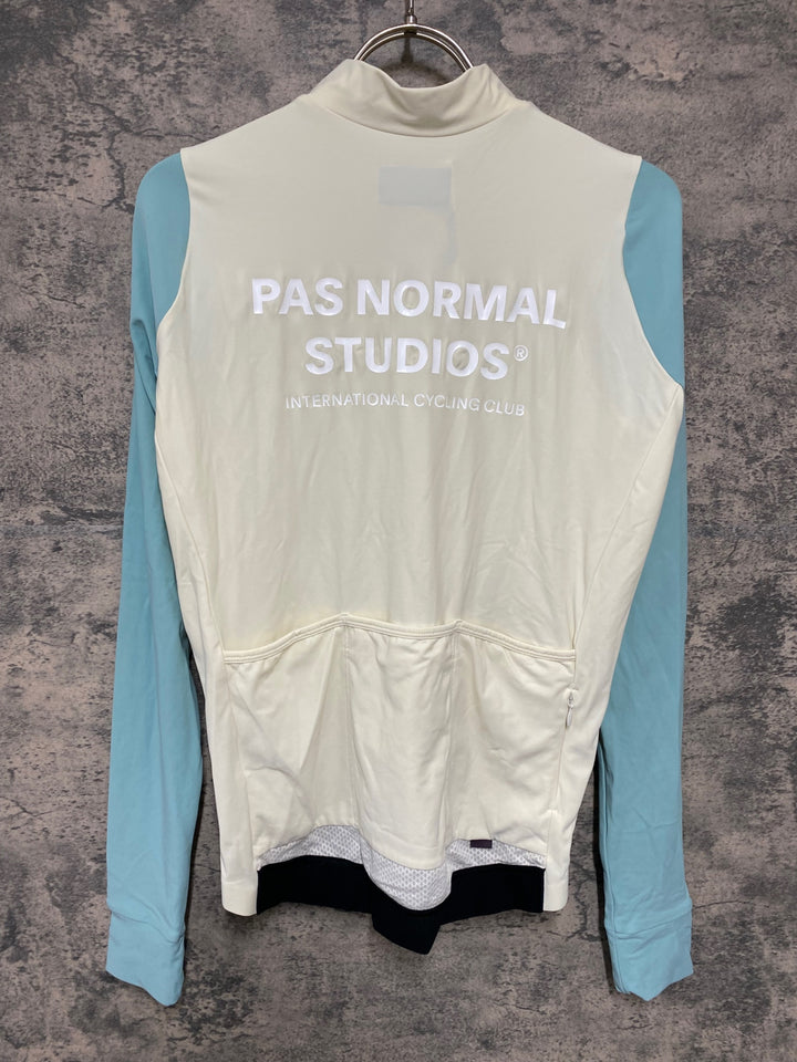 JY484 パスノーマルスタジオ PAS NORMAL STUDIOS Mechanism Long Sleeve Jersey 長袖 サイクルジャージ ホワイト グリーン M