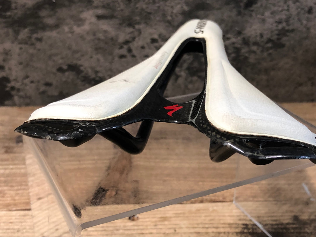 KH209 スペシャライズド SPECIALIZED エスワークス S-WORKS トゥーペ TOUPE サドル 白 143mm 座面割れ ジャンク