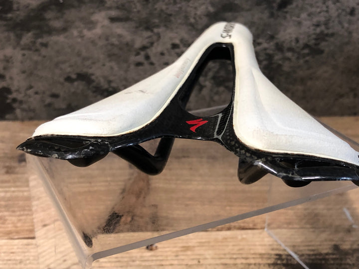 KH209 スペシャライズド SPECIALIZED エスワークス S-WORKS トゥーペ TOUPE サドル 白 143mm 座面割れ ジャンク