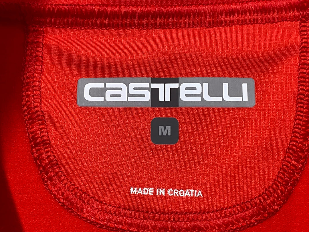 JZ587 カステリ CASTELLI ROSSOCORSA ジレ サイクルベスト 赤 M