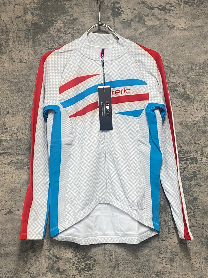 JV962 レリック reric Women's Grace Long Sleeve Jersey 長袖サイクルジャージ 白 L 裏起毛 レディース