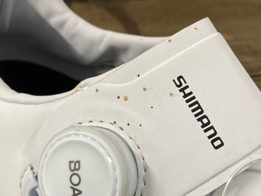 KO609 シマノ SHIMANO RC 7 SHRC703 ビンディングシューズ 白 EU42 SPD-SL