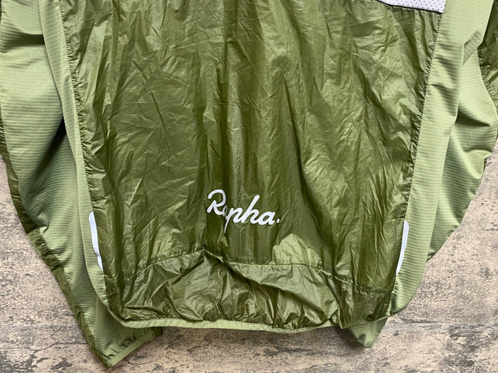 JQ361 ラファ Rapha BREVET INSULATED JACKET 長袖 サイクルジャケット 緑 M 裏起毛