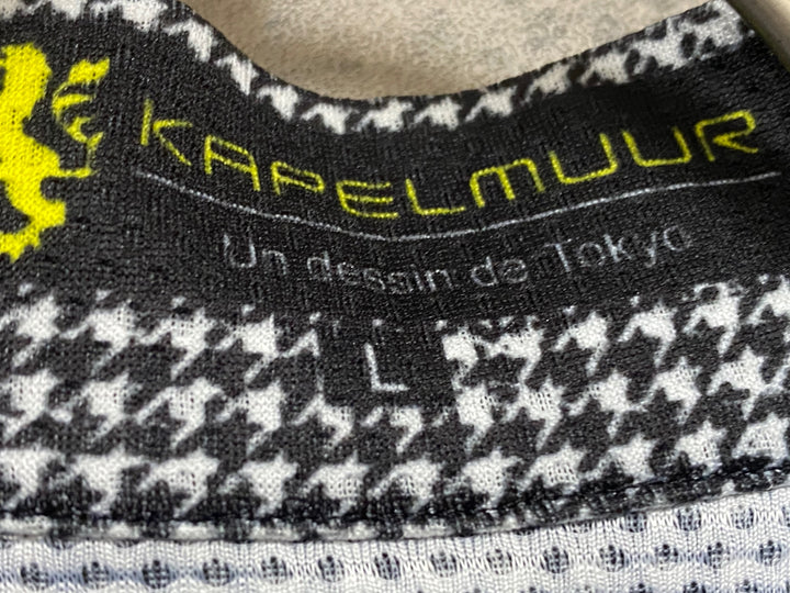 KB774 カペルミュール KAPELMUUR 半袖 サイクルジャージ 白 黒 L